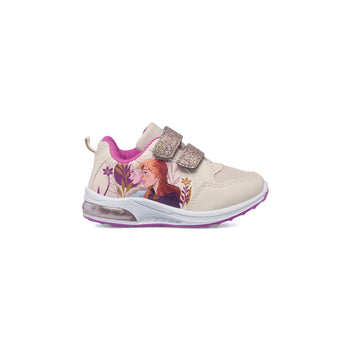 Sneakers primi passi beige da bambina con luci nella suola Frozen, Scarpe Bambini, SKU s332000061, Immagine 0